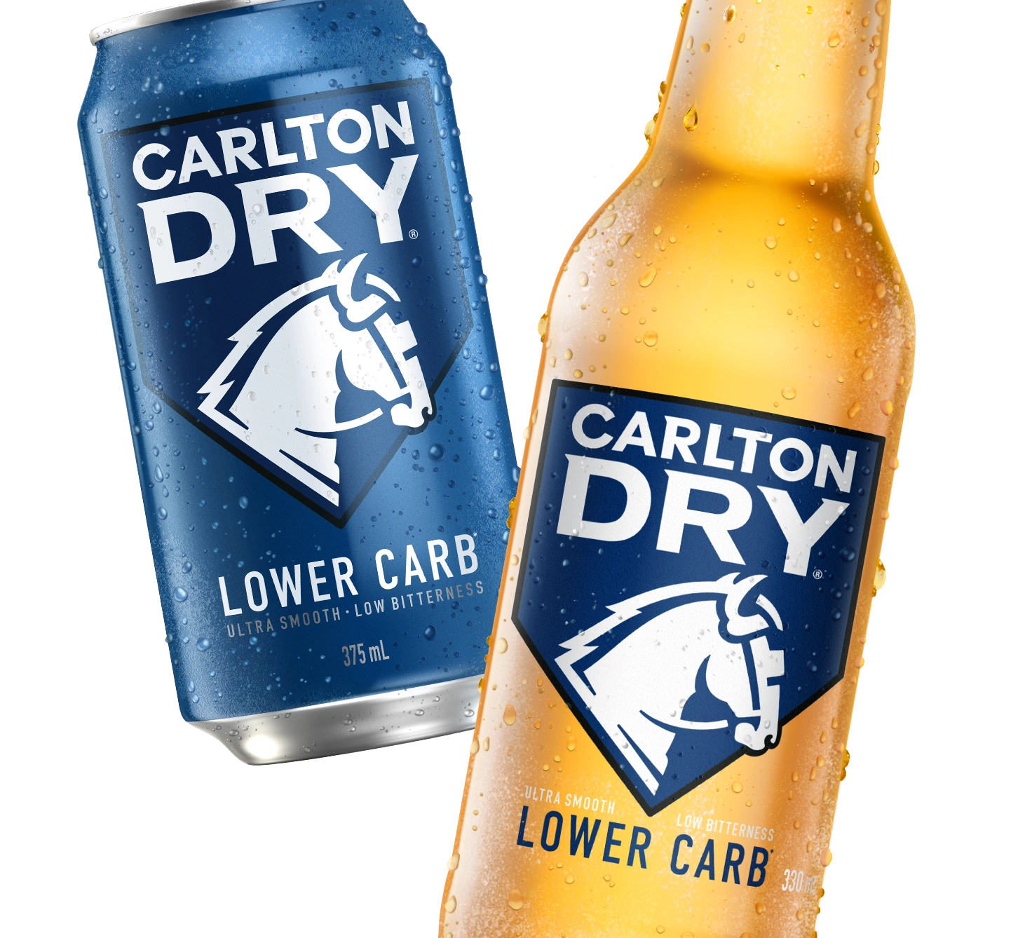 Carlton Dry can and bottle