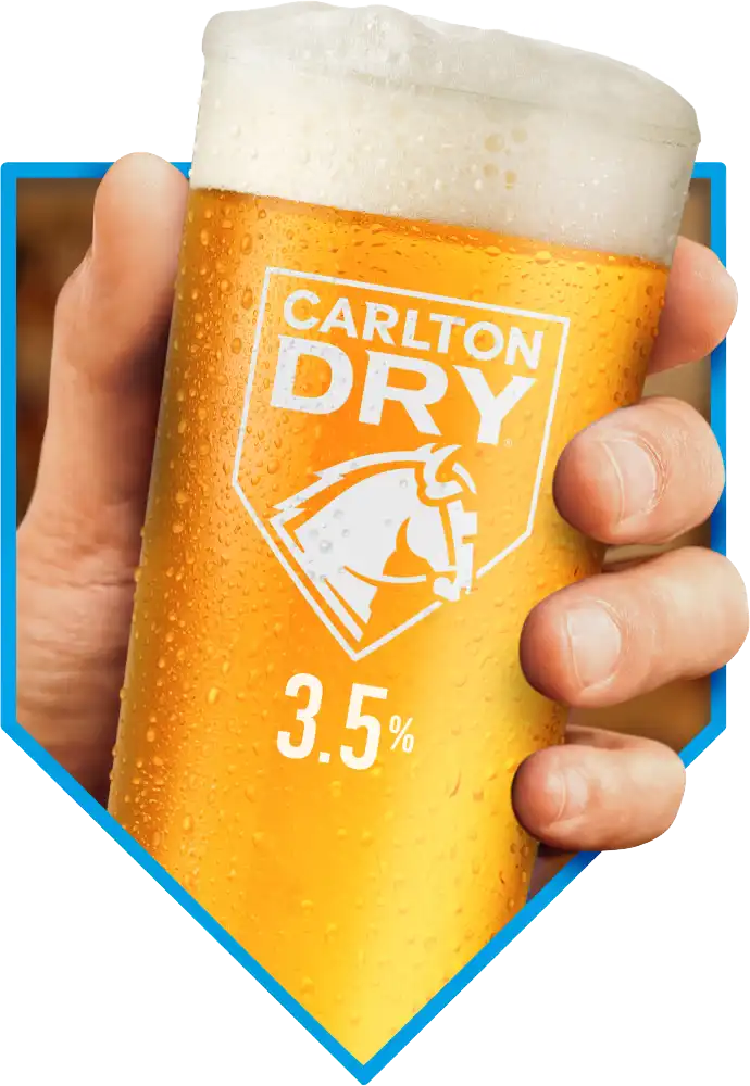 Carlton Dry shield